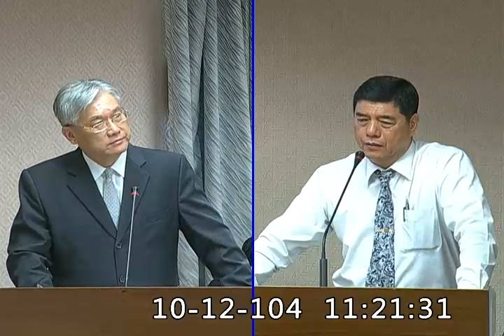 2015-10-12 09:00 第8屆 第8會期 主辦單位:內政委員會 張慶忠委員質詢封面