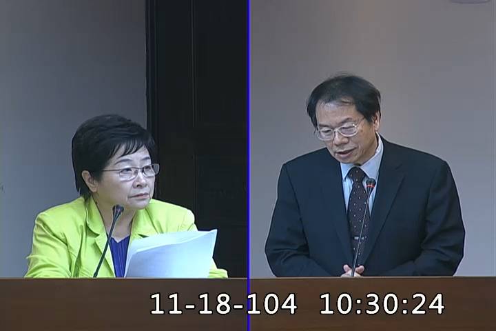 第8屆 第8會期 主辦單位：社會福利及衛生環境委員會
