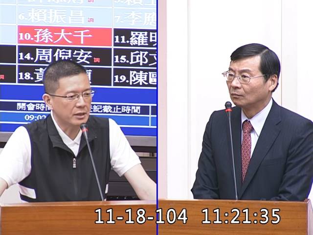 第8屆 第8會期 主辦單位：財政委員會