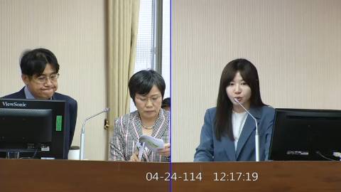 2025-04-24 09:00 第11屆 第3會期 主辦單位：內政委員會 吳沛憶委員質詢封面