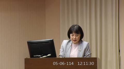 2025-05-06 12:00 第11屆 第3會期 主辦單位：程序委員會 林月琴委員質詢封面
