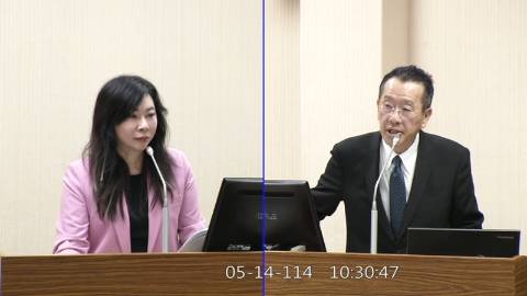 2025-05-14 09:00 第11屆 第3會期 主辦單位：外交及國防委員會 林憶君委員質詢封面