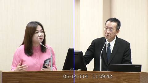 2025-05-14 09:00 第11屆 第3會期 主辦單位：外交及國防委員會 馬文君委員質詢封面