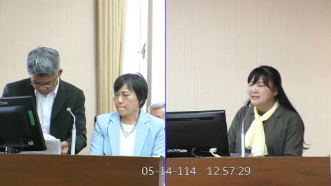 2025-05-14 09:00 第11屆 第3會期 主辦單位：內政委員會 伍麗華Saidhai Tahovecahe委員質詢封面