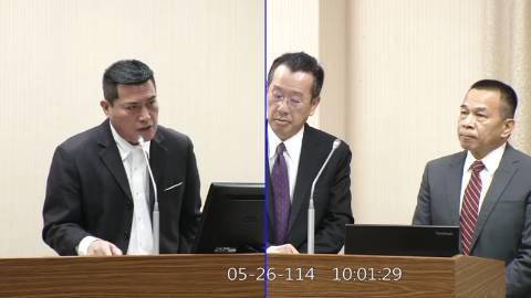 第11屆 第3會期 主辦單位：外交及國防委員會