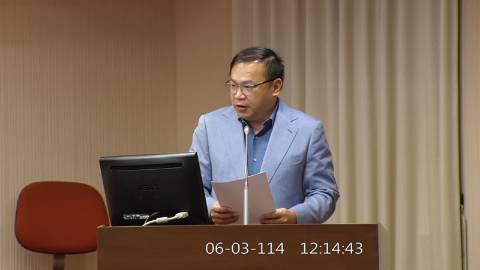 2025-06-03 12:00 第11屆 第3會期 主辦單位：程序委員會 王義川委員質詢封面