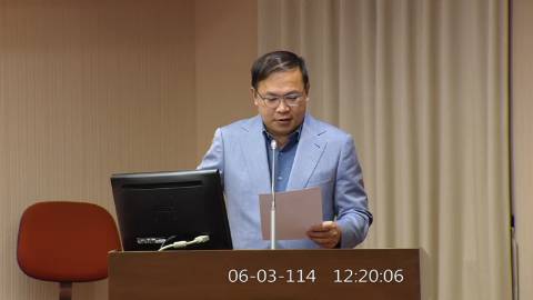 2025-06-03 12:00 第11屆 第3會期 主辦單位：程序委員會 王義川委員質詢封面