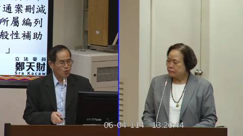 第11屆 第3會期 主辦單位：財政委員會