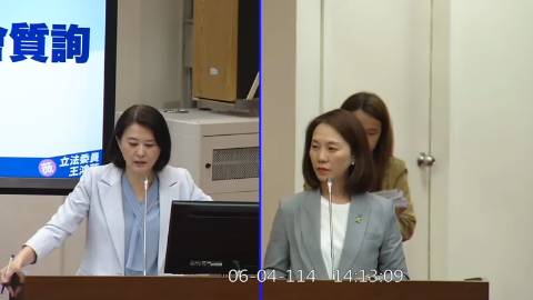2025-06-04 09:00 第11屆 第3會期 主辦單位：財政委員會 王鴻薇委員質詢封面