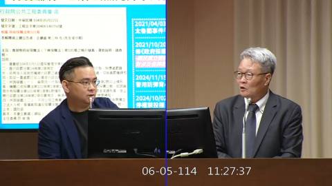 2025-06-05 09:00 第11屆 第3會期 主辦單位：交通委員會 黃健豪委員質詢封面