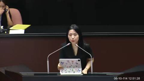 2025-06-10 09:00 第11屆 第3會期 主辦單位：院會 徐巧芯委員質詢封面