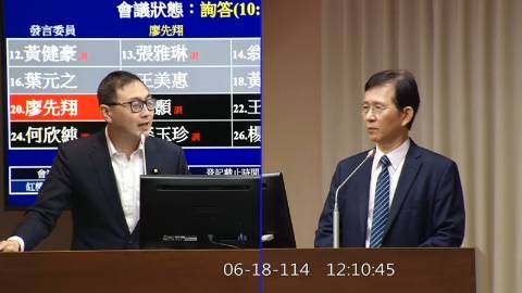2025-06-18 09:00 第11屆 第3會期 主辦單位：交通委員會 廖先翔委員質詢封面