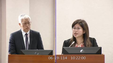 2025-06-19 09:00 第11屆 第3會期 主辦單位：司法及法制委員會 麥玉珍委員質詢封面
