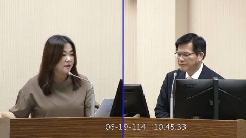 2025-06-19 09:00 第11屆 第3會期 主辦單位：外交及國防委員會 馬文君委員質詢封面