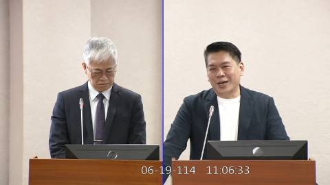 2025-06-19 09:00 第11屆 第3會期 主辦單位：司法及法制委員會 李柏毅委員質詢封面