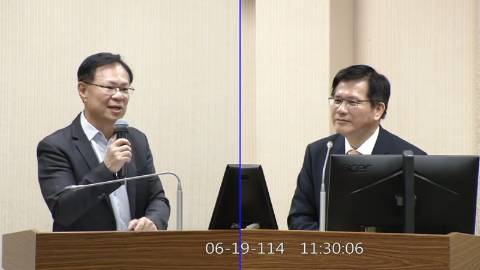 2025-06-19 09:00 第11屆 第3會期 主辦單位：外交及國防委員會 張啓楷委員質詢封面