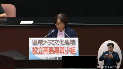 2025-06-20 09:00 第11屆 第3會期 主辦單位：院會 林倩綺委員質詢封面