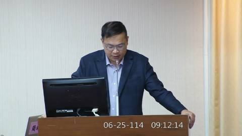 2025-06-25 09:00 第11屆 第3會期 主辦單位：內政委員會 王義川委員質詢封面
