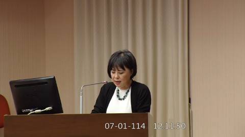 2025-07-01 12:00 第11屆 第3會期 主辦單位：程序委員會 林月琴委員質詢封面