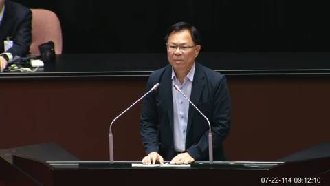 2025-07-22 09:00 第11屆 第3會期 主辦單位：院會 張啓楷委員質詢封面