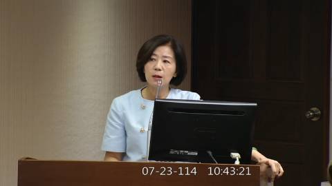 2025-07-23 09:00 第11屆 第3會期 主辦單位：社會福利及衛生環境委員會 王育敏委員質詢封面