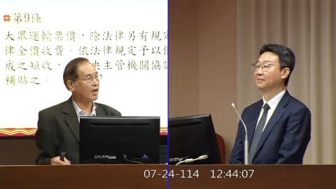 2025-07-24 09:00 第11屆 第3會期 主辦單位：交通委員會 鄭天財Sra Kacaw委員質詢封面