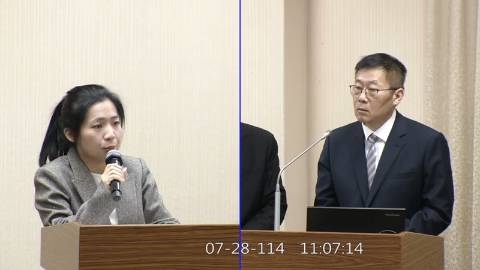 2025-07-28 09:00 第11屆 第3會期 主辦單位：外交及國防委員會 徐巧芯委員質詢封面