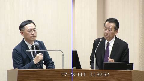 2025-07-28 09:00 第11屆 第3會期 主辦單位：外交及國防委員會 李坤城委員質詢封面