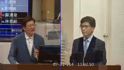 2025-07-31 09:00 第11屆 第3會期 主辦單位：財政委員會 羅明才委員質詢封面