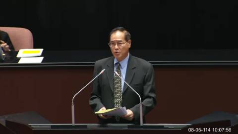 2025-08-05 09:00 第11屆 第3會期 主辦單位：院會 鄭天財Sra Kacaw委員質詢封面