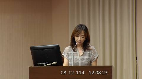 2025-08-12 12:00 第11屆 第3會期 主辦單位：程序委員會 郭昱晴委員質詢封面