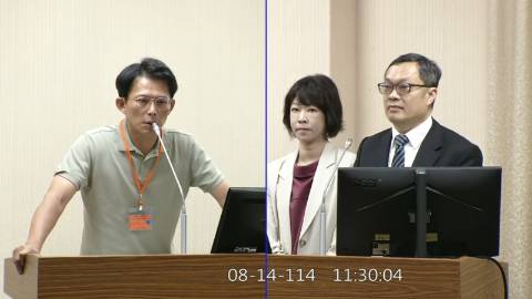 2025-08-14 09:00 第11屆 第3會期 主辦單位：外交及國防委員會 黃國昌委員質詢封面