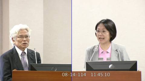 2025-08-14 09:00 第11屆 第3會期 主辦單位：司法及法制委員會 翁曉玲委員質詢封面