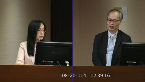 2025-08-20 09:00 第11屆 第3會期 主辦單位：社會福利及衛生環境委員會 陳瑩委員質詢封面