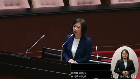 2025-08-25 09:00 第11屆 第3會期 主辦單位：院會 何欣純委員質詢封面