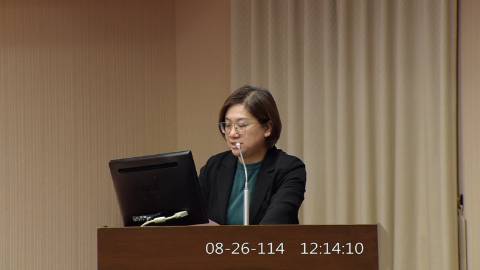 2025-08-26 12:00 第11屆 第3會期 主辦單位：程序委員會 陳培瑜委員質詢封面
