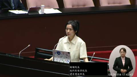 2025-08-26 09:00 第11屆 第3會期 主辦單位：院會 徐巧芯委員質詢封面