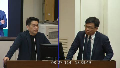 2025-08-27 09:00 第11屆 第3會期 主辦單位：財政委員會 李柏毅委員質詢封面