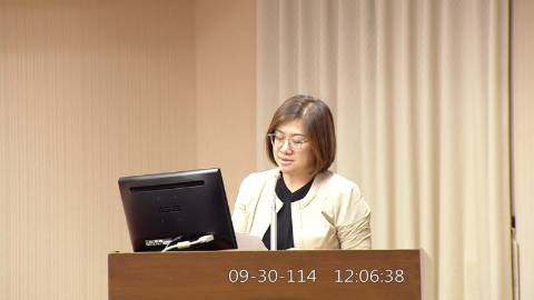 2025-09-30 12:00 第11屆 第4會期 主辦單位：程序委員會 陳培瑜委員質詢封面