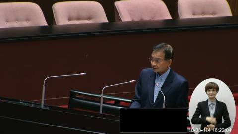 2025-10-03 09:00 第11屆 第4會期 主辦單位：院會 賴士葆委員質詢封面