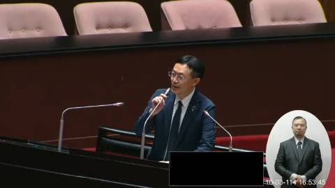 2025-10-03 09:00 第11屆 第4會期 主辦單位：院會 李坤城委員質詢封面