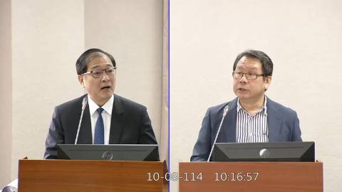 2025-10-08 09:00 第11屆 第4會期 主辦單位：司法及法制委員會 沈發惠委員質詢封面