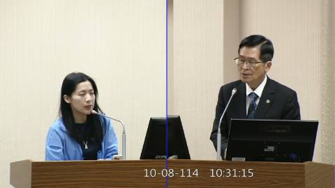 2025-10-08 09:00 第11屆 第4會期 主辦單位：外交及國防委員會 徐巧芯委員質詢封面