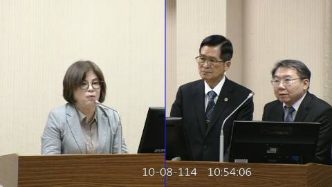 2025-10-08 09:00 第11屆 第4會期 主辦單位：外交及國防委員會 賴惠員委員質詢封面