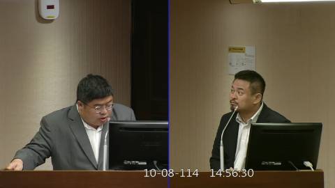 2025-10-08 09:00 第11屆 第4會期 主辦單位：社會福利及衛生環境委員會 蔡易餘委員質詢封面
