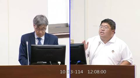 2025-10-13 09:00 第11屆 第4會期 主辦單位：經濟委員會 蔡易餘委員質詢封面