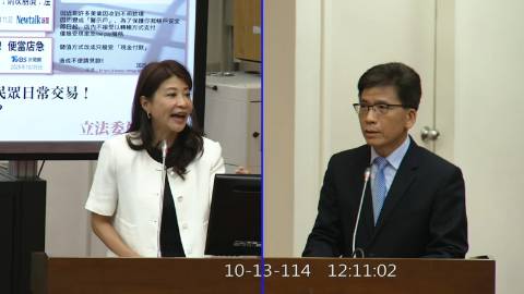 2025-10-13 09:00 第11屆 第4會期 主辦單位：財政委員會 林楚茵委員質詢封面