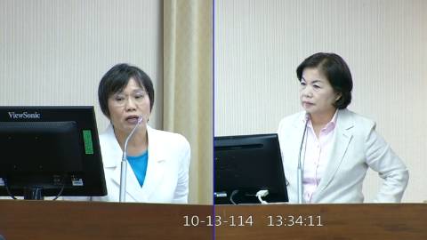 2025-10-13 09:00 第11屆 第4會期 主辦單位：內政委員會 楊瓊瓔委員質詢封面