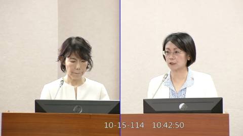 2025-10-15 09:00 第11屆 第4會期 主辦單位：司法及法制委員會 翁曉玲委員質詢封面