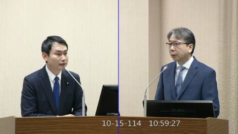 2025-10-15 09:00 第11屆 第4會期 主辦單位：外交及國防委員會 陳冠廷委員質詢封面